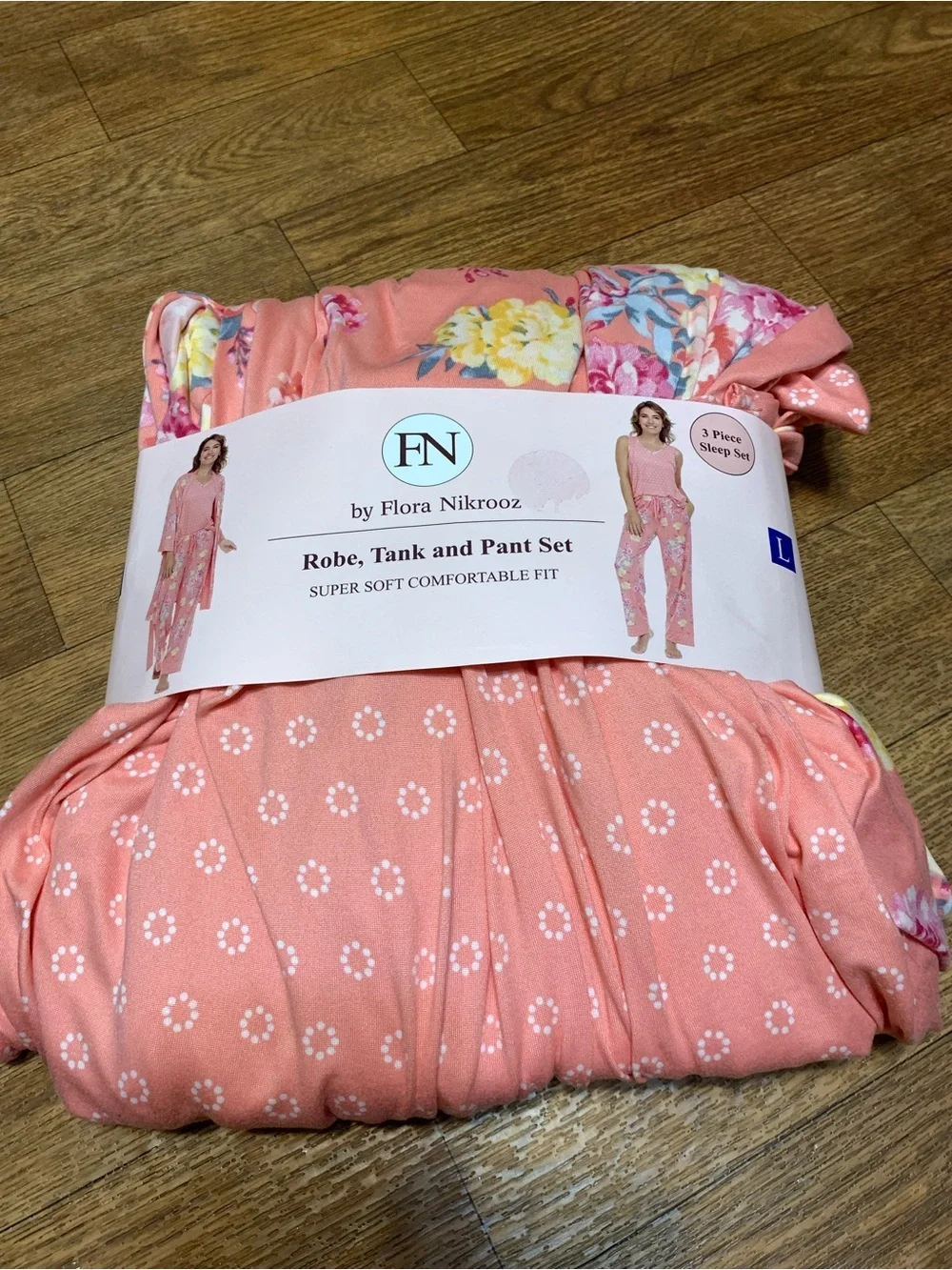 Women’s Flora Nikrooz 3 Piece Pajama Set Size Large NWT